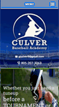Mobile Screenshot of culverbaseballacademy.com