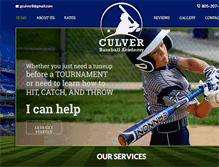 Tablet Screenshot of culverbaseballacademy.com